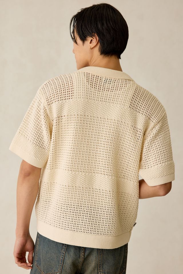 OBEY Zach Short Sleeve Polo Sweater | Urban Outfitters