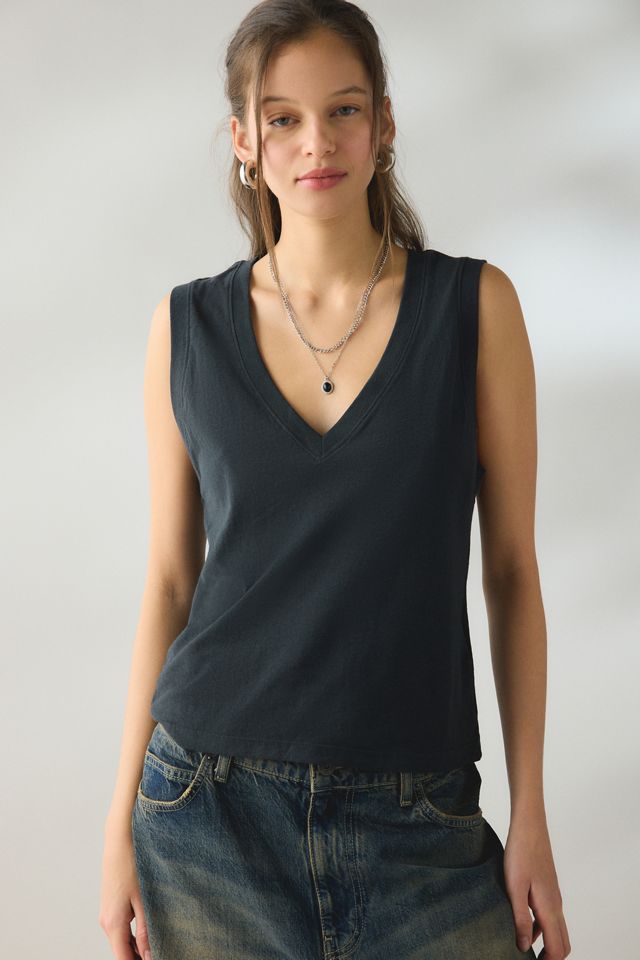BDG V-Neck Sleeveless Spill The Tee #2