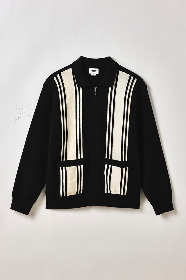 Chandail à col polo zippé Matt OBEY #1