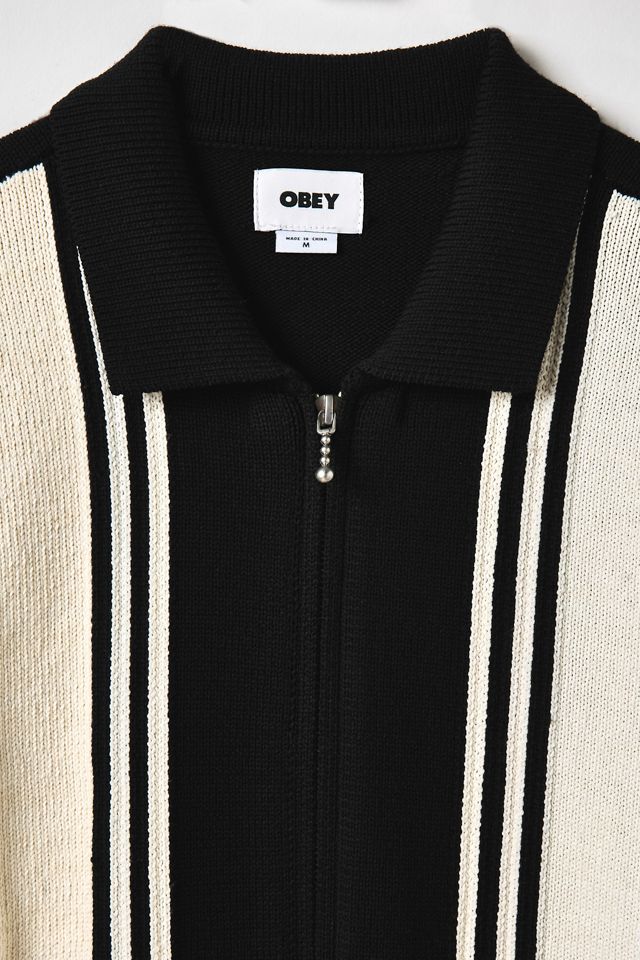 Chandail à col polo zippé Matt OBEY #5
