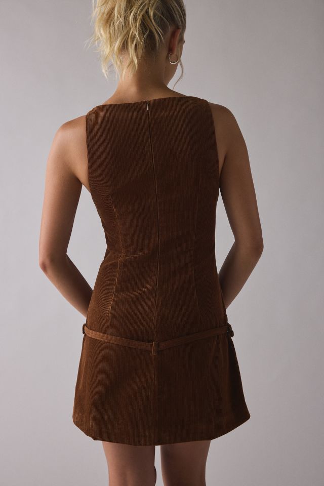 Lioness Coquette Belted Corduroy Mini Dress #2