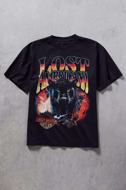 Harley Davidson X mgk lost americana Graphic Tee