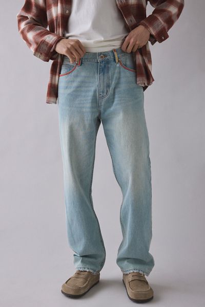 BDG Embroidered Relaxed Straight Fit Jean