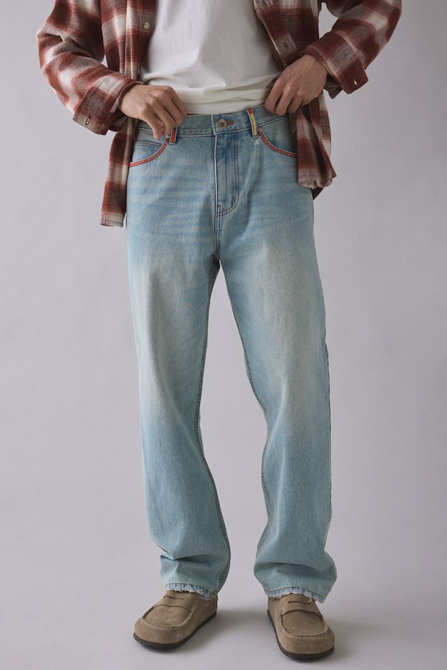 BDG Embroidered Relaxed Straight Fit Jean #1