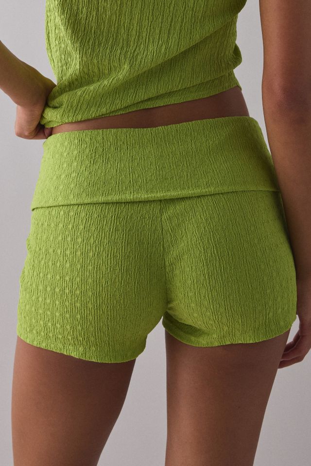 ReMADE By UO Remnants Textured Knit Foldover Micro Short #2