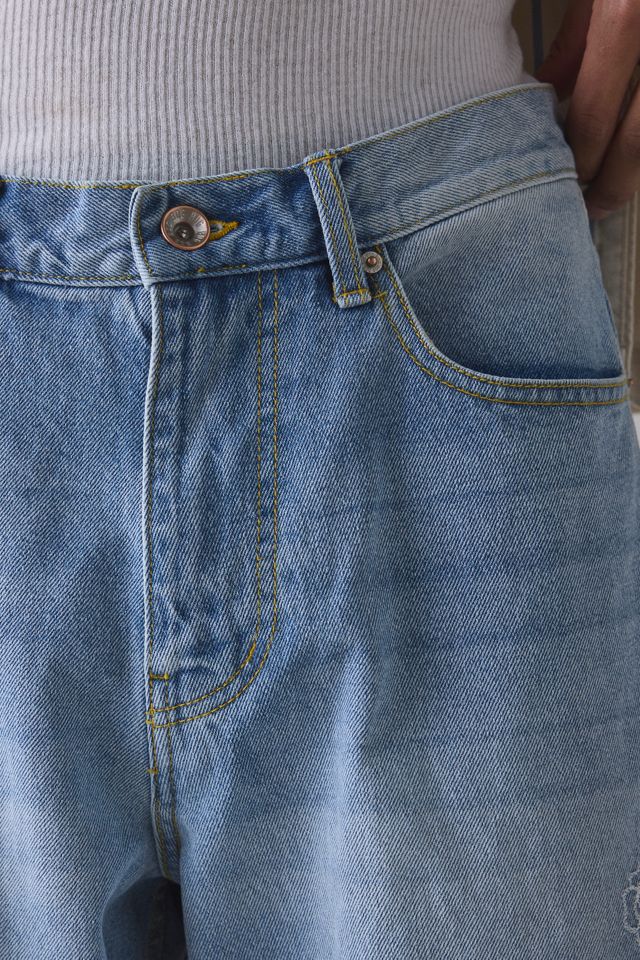Jeans coupe ample BDG Nitro à motif floral avec chaînette #3