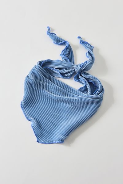 Urban Outfitters Soft Plisse Headscarf In Blue, Women's At  In Blue