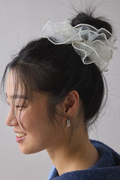 Urban Outfitters Chiffon Oversized Scrunchie In Ivory, Women's At  In Multi