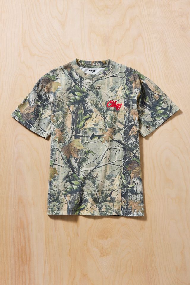 T-shirt camouflage graphique OBEY Airbrushed Rose #1