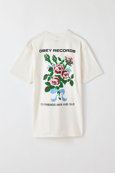 OBEY To New Friends And Old Graphic Heavyweight Tee