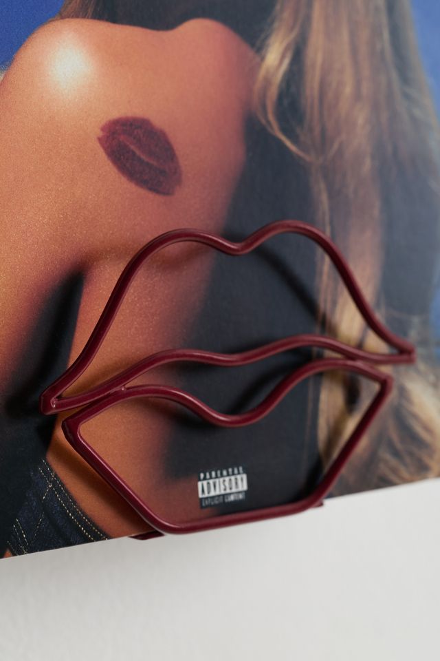 Lip Shaped Iron Vinyl Record Wall Shelf #2