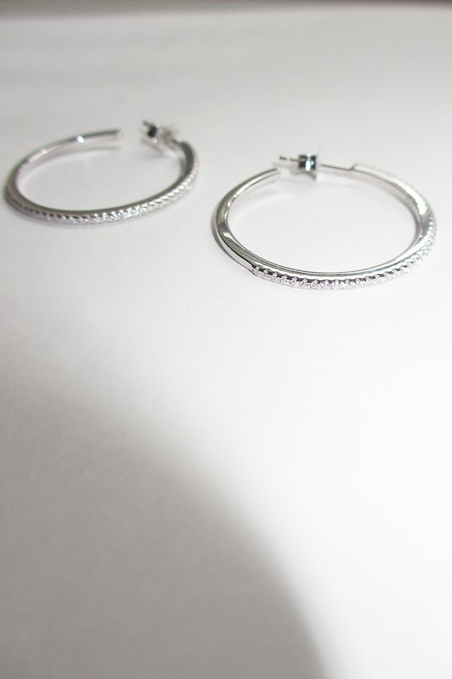 RIMOR Ultra Thin Sparkle Hoop Earrings #1