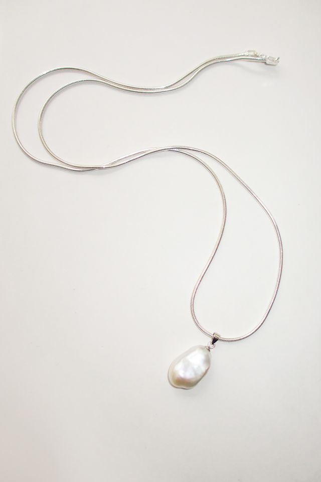 RIMOR Pearl Charm Snake Chain Necklace #1
