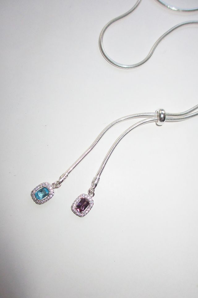 RIMOR Gem Lariat Snake Chain Necklace #1