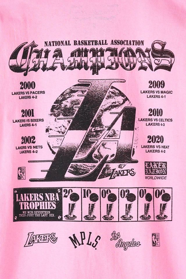 Mitchell & Ness NBA Los Angeles Lakers Champions Chrome Heritage Graphic Tee #2