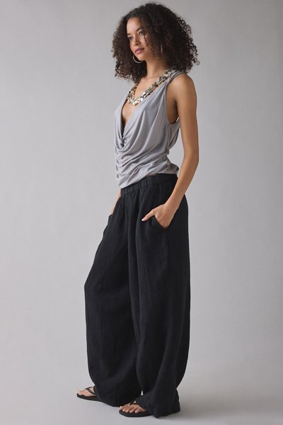 BDG Bobbi Baggy Linen Pull-On Pant