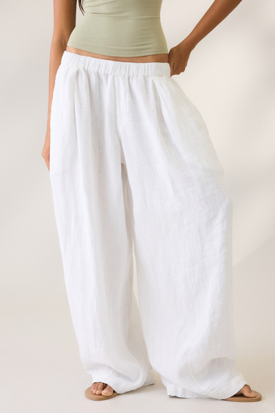 BDG Bobbi Baggy Linen Pull-On Pants