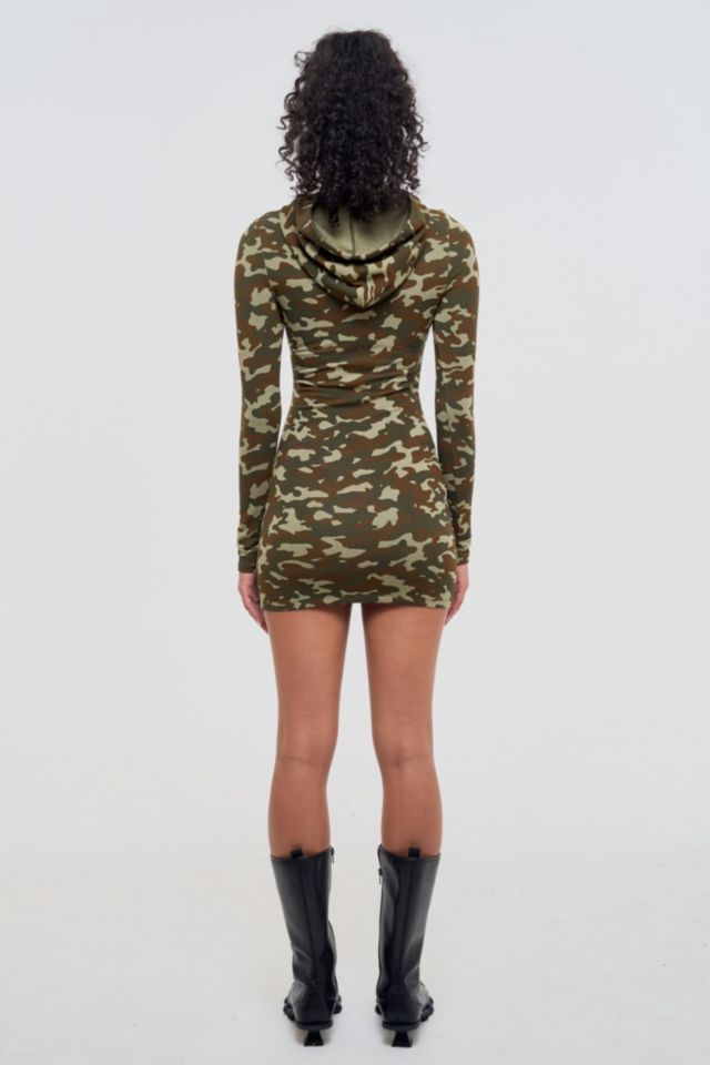 Frankie Collective Camo Hooded Dress 001 #1