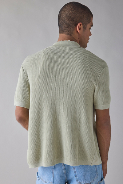 UO Catamaran Camp Collar Short Sleeve Sweater