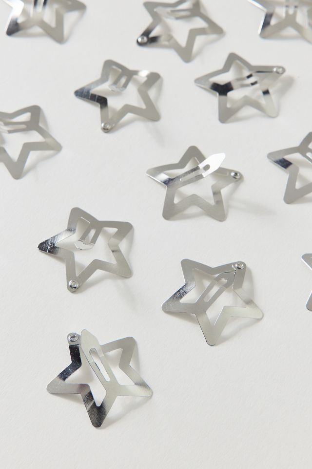 Metal Star Hair Clips Set #1