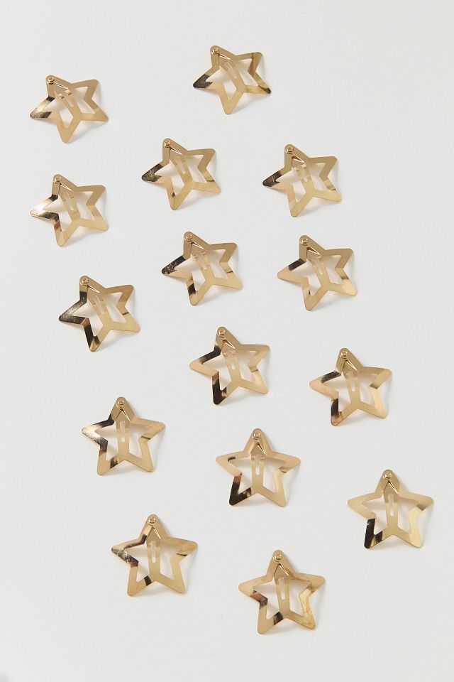 Metal Star Hair Clips Set #1