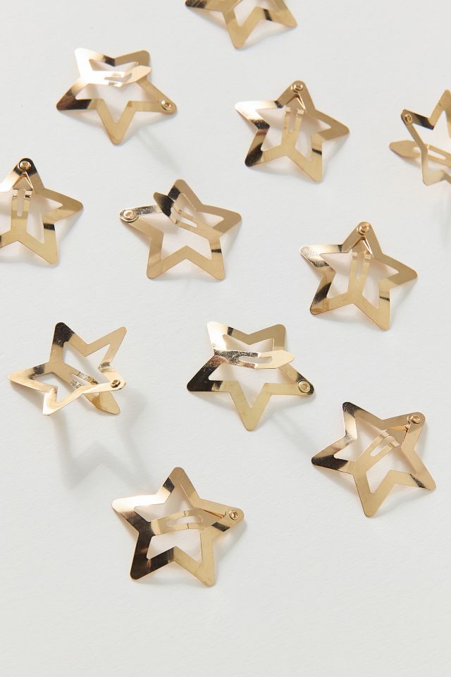 Metal Star Hair Clips Set #2