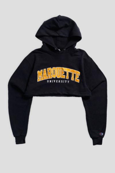 Frankie Collective Rework Marquette Micro Crop Sweatshirt