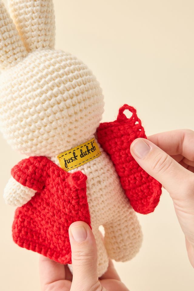 Just Dutch Miffy Red Flower Dress Crochet Plushie #1