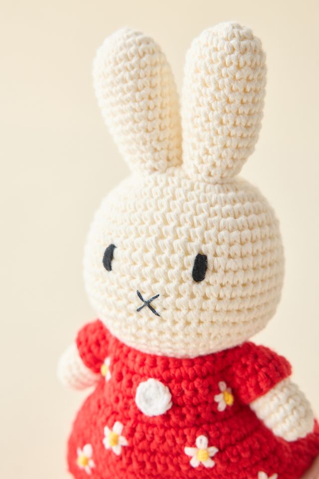 Just Dutch Miffy Red Flower Dress Crochet Plushie #2