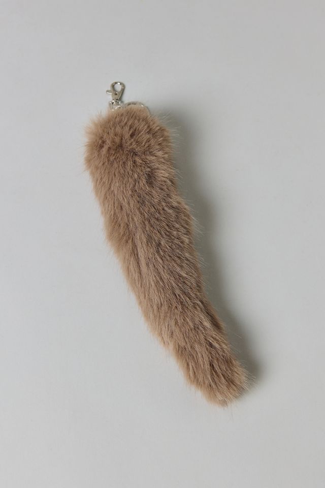 Faux Fur Tail Keychain #1