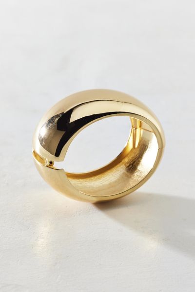 Urban Outfitters Large Domed Bangle Bracelet In Gold, Women's At  In Gold