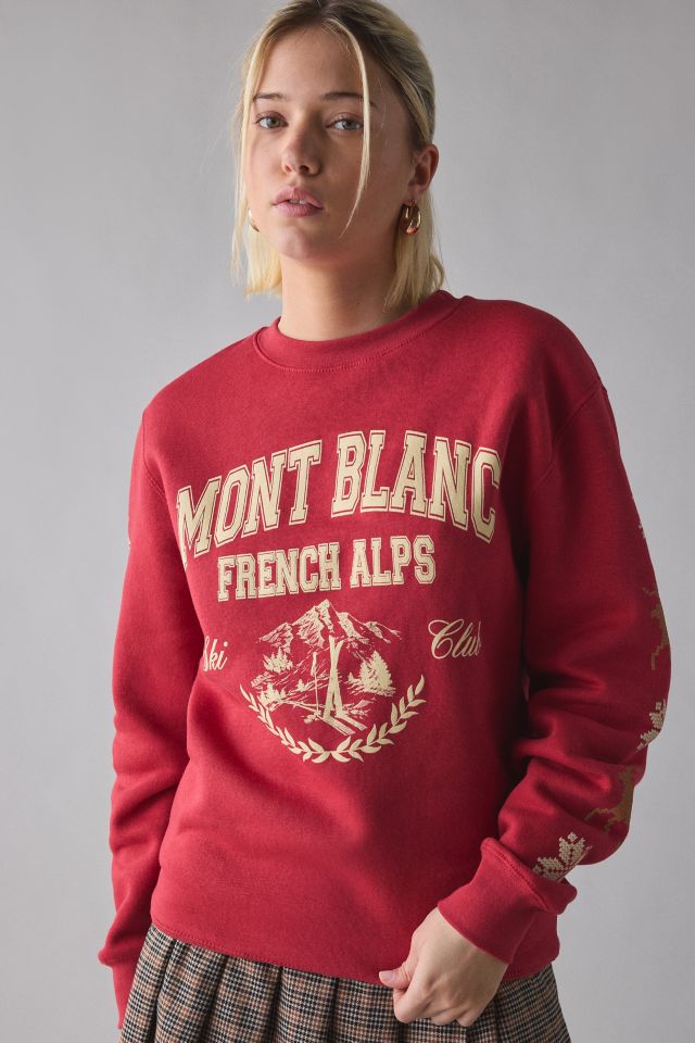Mont Blanc Ski Club Crest Graphic Crew Neck Pullover #2