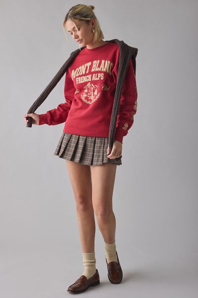 Mont Blanc Ski Club Crest Graphic Crew Neck Pullover
