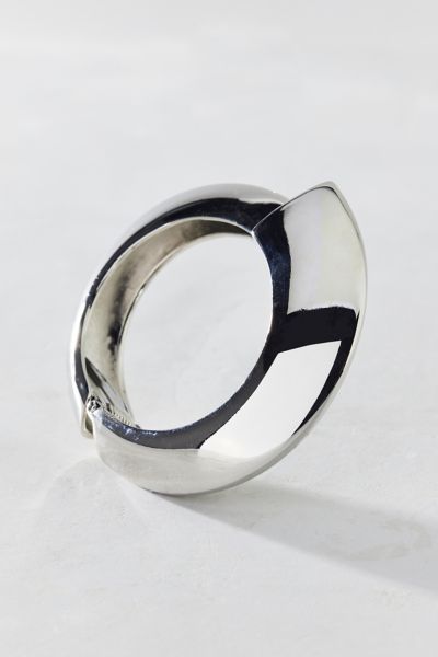 Urban Outfitters Pop Metallic Bangle Bracelet In Silver, Women's At  In White