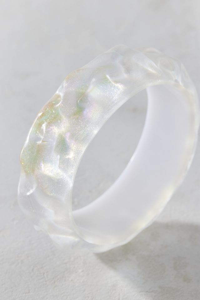 Glitter Resin Bangle Bracelet #1