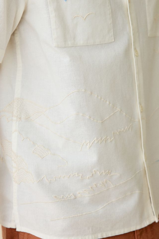 Wax London Didcot Embroidered Short Sleeve Shirt #2