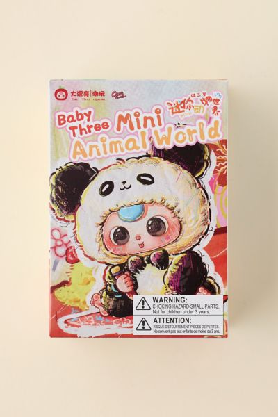 Baby Three Mini Animal World Blind Box Plushie Keychain