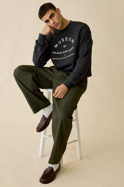 Museum Of Peace & Quiet Museum By PQ Crew Neck Sweatshirt