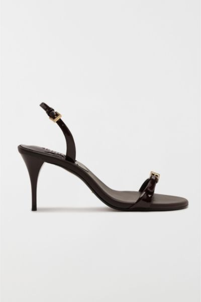 Schutz Aurora Mid Slingback Sandal In Brown