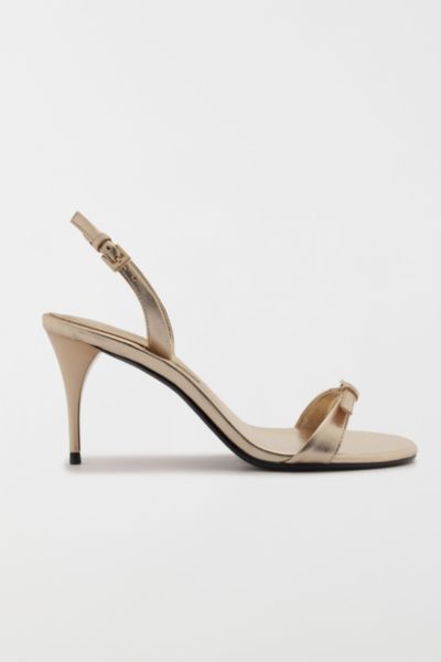 Schutz Aurora Sling Heel In Platina, Women's At Urban Outfitters In Gold