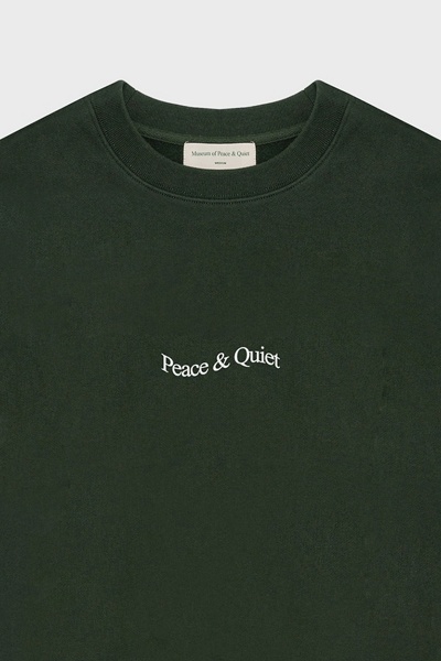 Museum Of Peace & Quiet Wordmark Logo Lightweight Crew Neck Sweatshirt