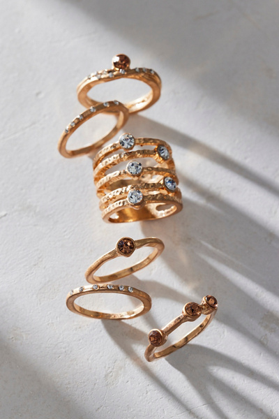 Constellations Rhinestone Ring Set