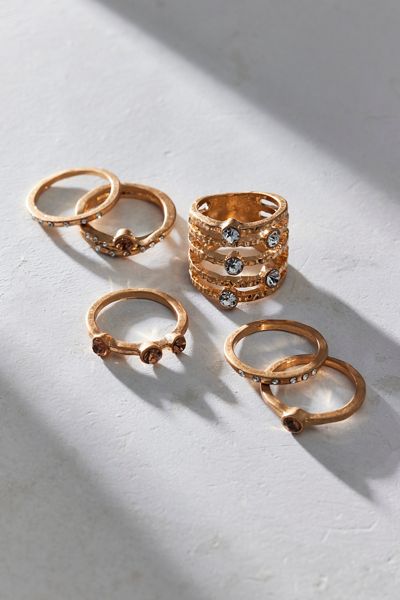 Constellations Rhinestone Ring Set