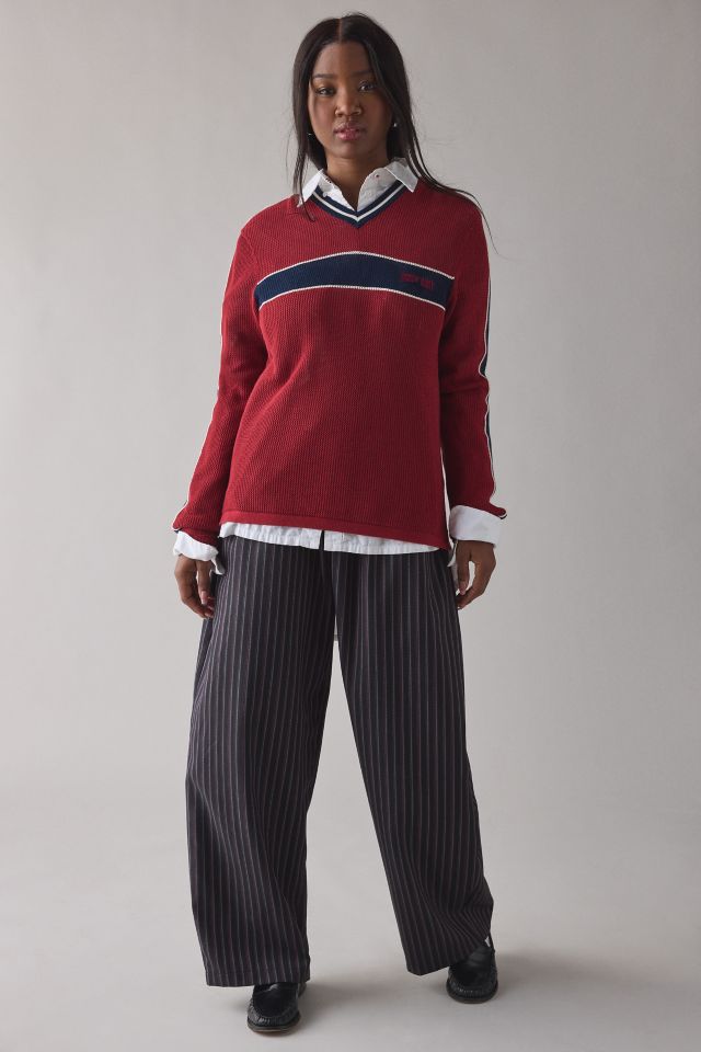 ReMADE By UO Remnants Pinstripe Pull-On Wide Leg Pant #2