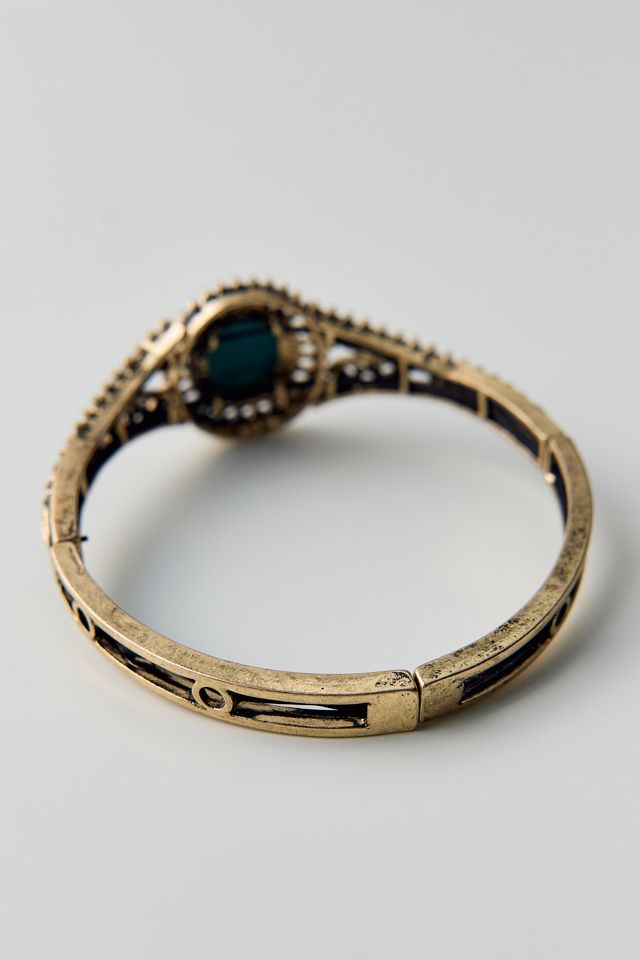 Victorian Swan Cameo Stretch Bangle Bracelet #1