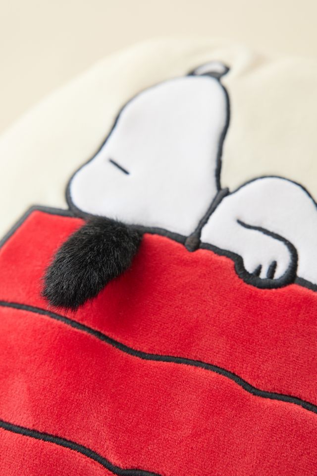 Bon Ton Toys Peanuts Snoopy Doghouse Plushie Throw Pillow #1