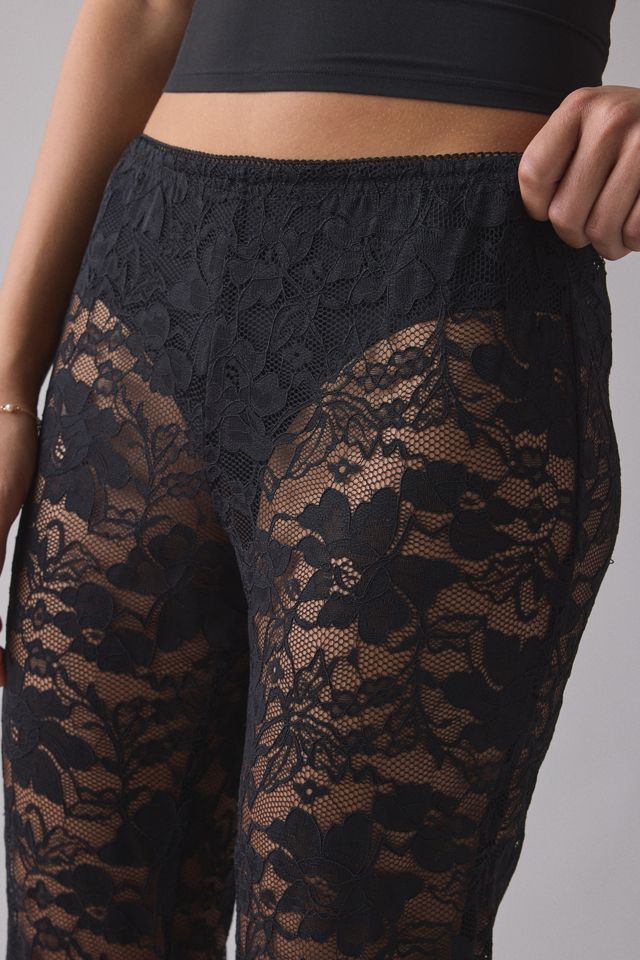 Kimchi Blue Aura Sheer Lace Flare Pants #2