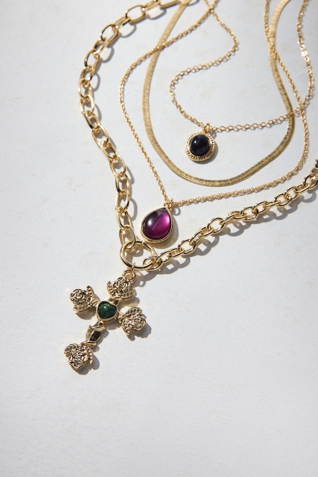 Strange Powers Pendant Layered Necklace Set #1