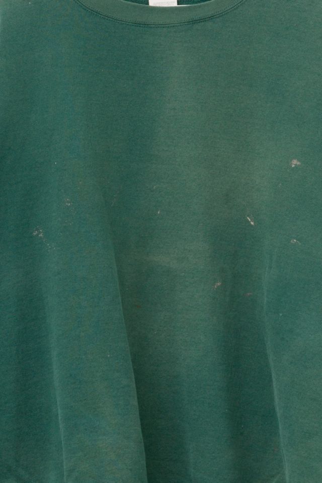 Vintage 1990s Distressed Hunter Green Heavyweight Crewneck Sweatshirt #1