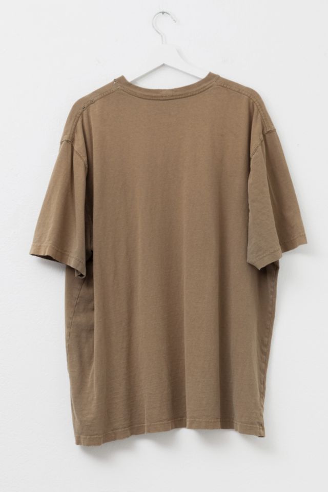 Vintage Y2K Carhartt Distressed Brown Pocket T-Shirt #1